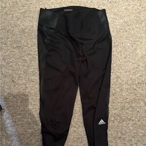 Adidas running leggings with cool side detail